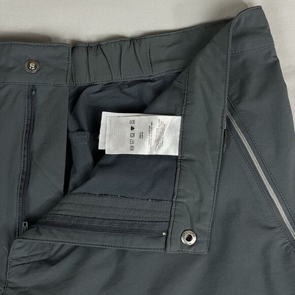 Columbia Titanium Nylon Shorts Men’s 38 Gray 10" Inseam Stretch Outdoor Gorpcore - Picture 4 of 16